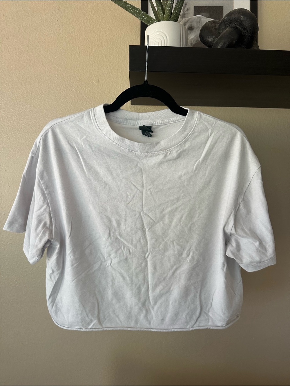 wild fable White Cropped Crewneck Tee
